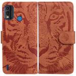 For Nokia G11 Plus Tiger Embossing Pattern Horizontal Flip Leather Phone Case(Brown)