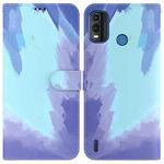 For Nokia G11 Plus Watercolor Pattern Horizontal Flip Leather Phone Case(Winter Snow)