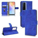 For vivo X70 Skin Feel Magnetic Flip Leather Phone Case(Blue)