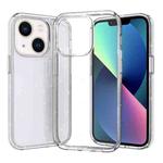 For iPhone 14 Plus Crystal Clear Phone Case (Glitter White)