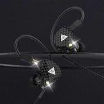 QKZ VK4 In-Ear Subwoofer HiFi Wire-controlled Earphone with Mic(Carbon Fiber Version)