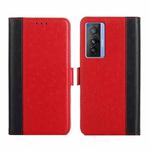For vivo X70 Ostrich Texture Flip Leather Phone Case(Red)