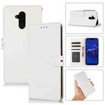 For Huawei Mate 20 lite Cross Texture Horizontal Flip Leather Phone Case(White)