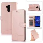 For Huawei Mate 20 lite Cross Texture Horizontal Flip Leather Phone Case(Pink)