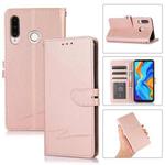 For Huawei P30 lite Cross Texture Horizontal Flip Leather Phone Case(Pink)