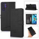 For Huawei P30 Pro Cross Texture Horizontal Flip Leather Phone Case(Black)