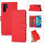 For Huawei P30 Pro Cross Texture Horizontal Flip Leather Phone Case(Red)