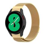 For Samsung Galaxy Watch 5 40mm / 44mm Milanese Watch Band(Gold)