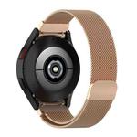 For Samsung Galaxy Watch 5 40mm / 44mm Milanese Watch Band(Rose Gold)