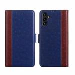 For Samsung Galaxy A13 5G Ostrich Texture Flip Leather Phone Case(Blue)