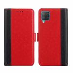 For Samsung Galaxy M12 / F12 Ostrich Texture Flip Leather Phone Case(Red)