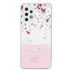 For Samsung Galaxy A53 Bronzing Butterfly Flower Phone Case(Peach Blossoms)