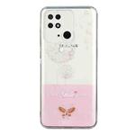 For Xiaomi Redmi 10C Bronzing Butterfly Flower Phone Case(Dandelions)