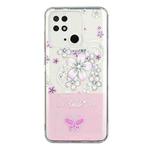For Xiaomi Redmi 10C Bronzing Butterfly Flower Phone Case(Cherry Blossoms)