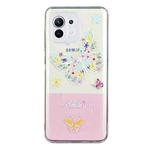 For Xiaomi Mi 11 Lite Bronzing Butterfly Flower Phone Case(Butterfly)