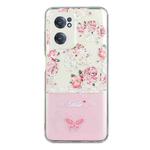 For OnePlus Nord CE 2 5G Bronzing Butterfly Flower Phone Case(Peony)