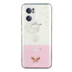 For OnePlus Nord CE 2 5G Bronzing Butterfly Flower Phone Case(Dandelions)