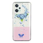 For OnePlus Nord CE 2 Lite Bronzing Butterfly Flower Phone Case(Hydrangea)