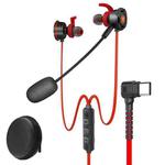 PLEXTONE G30GL 1.2m Game Live DSP In-Ear Type-C Wired Gaming Earphones(Red)