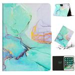 Marble Pattern Smart Leather Tablet Case For iPad Air / Air 2 / 9.7 2018 / 2017(Green)