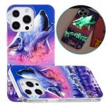For iPhone 14 Pro Luminous TPU Soft Phone Case(Seven Wolves)