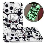 For iPhone 14 Pro Max Luminous TPU Soft Phone Case (Skull)