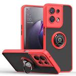 For OPPO Reno8 Q Shadow 1 Series TPU + PC Phone Case with Ring Holder(Red)