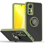 For Xiaomi 12 Lite Q Shadow 1 Series TPU + PC Phone Case with Ring Holder(Green)