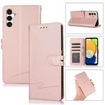 For Samsung Galaxy A13 5G Cross Texture Horizontal Flip Leather Phone Case(Pink)