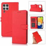 For Samsung Galaxy A22 4G Cross Texture Horizontal Flip Leather Phone Case(Red)
