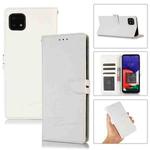 For Samsung Galaxy A22 5G Cross Texture Horizontal Flip Leather Phone Case(White)