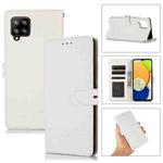 For Samsung Galaxy A42 5G Cross Texture Horizontal Flip Leather Phone Case(White)