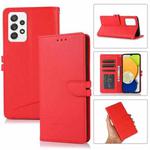 For Samsung Galaxy A52 5G Cross Texture Horizontal Flip Leather Phone Case(Red)