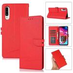 For Samsung Galaxy A70 Cross Texture Horizontal Flip Leather Phone Case(Red)