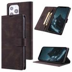 TAOKKIM Skin Feel Leather Case For iPhone 14 Pro Max(Coffee)