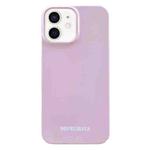 For iPhone 12 Painted Pattern PC Phone Case(Pink)