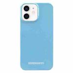 For iPhone 12 Painted Pattern PC Phone Case(Blue)