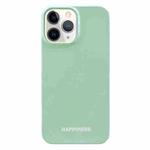 For iPhone 11 Pro Max Painted Pattern PC Phone Case (Green)