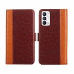 For Realme GT Master / Q3 Pro Carnival Ostrich Texture Flip Leather Phone Case(Brown)