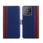 For Realme Narzo 50A Ostrich Texture Flip Leather Phone Case(Blue)