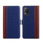 For Realme V13 5G Ostrich Texture Flip Leather Phone Case(Blue)
