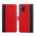 For Realme V13 5G Ostrich Texture Flip Leather Phone Case(Red)