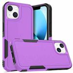 For iPhone 14 Soft TPU Hard PC Phone Case (Purple)