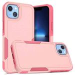 For iPhone 14 Plus Soft TPU Hard PC Phone Case (Pink)