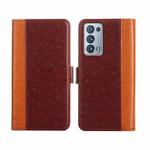 For OPPO Reno6 Pro+ 5G Ostrich Texture Flip Leather Phone Case(Brown)