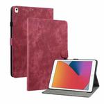 Tiger Pattern PU Tablet Case With Sleep / Wake-up Function For iPad 9.7 2017/2018/2019/2020(Red)