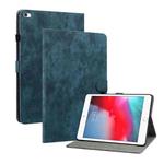 Tiger Pattern PU Tablet Case With Sleep / Wake-up Function For iPad mini 1/2/3/4/5(Dark Blue)