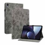 For OPPO Pad 11 Tiger Pattern PU Tablet Case(Grey)