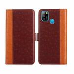 For Infinix Hot 10 Lite / Smart 5 Ostrich Texture Flip Leather Phone Case(Brown)