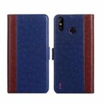 For Infinix Smart 4 Ostrich Texture Flip Leather Phone Case(Blue)